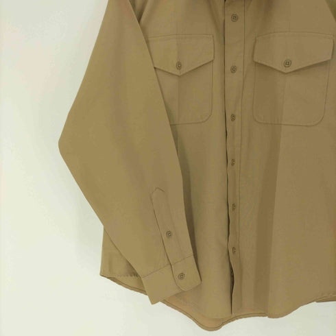 クレイトン CREIGHTON 70S USA製 フラップポケット ミリタリー シャツ メンズ  17 34